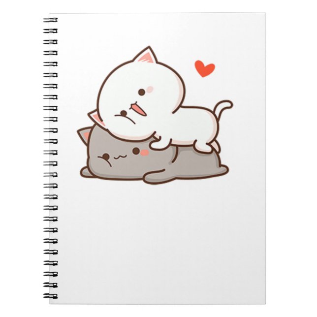 Carnet Cute Mochi Peach Cat (Devant)