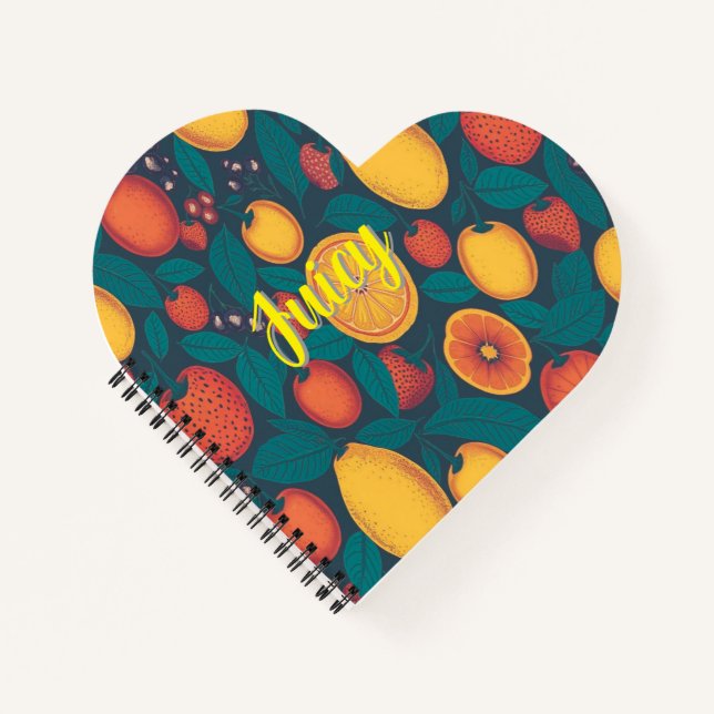 Carnet Cute Motif de fruits colorés - Fun Summer Design (Devant)