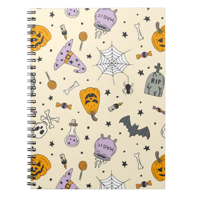 Carnet Cute Motif Halloween (Devant)