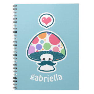 Carnet Cute Mushroom with Mustache