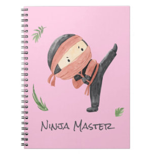 Carnet Cute Ninja Warrior - Enfants Nom Personnalisé