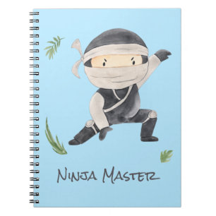 Carnet Cute Ninja Warrior - Enfants Nom Personnalisé