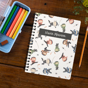 Carnet Cute Ninja Warrior - Enfants Nom Personnalisé