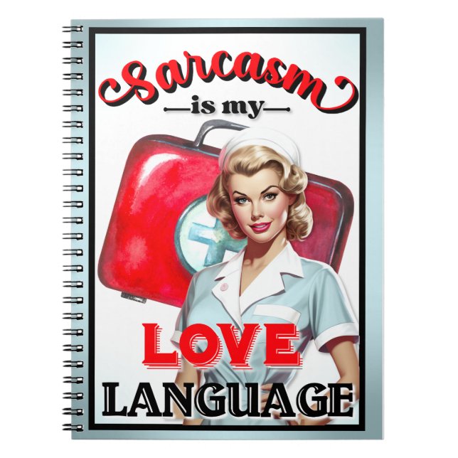 Carnet Cute Nurse Pinup_ Love (Devant)