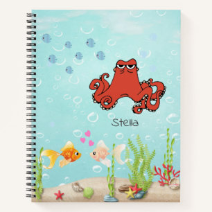 Carnet Cute Octopus Coloré Sketchbook Enfants
