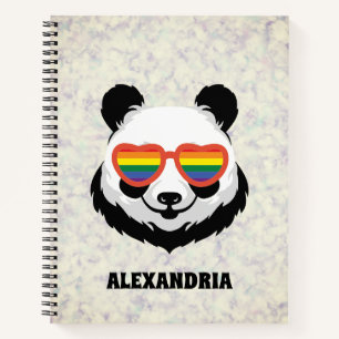 Carnet Cute Ours Panda Arc en ciel LGBTQ
