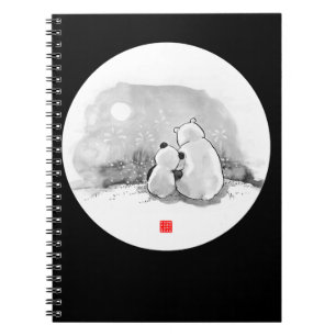 Carnet Cute Panda Et Amoureux des animaux Ours Polaire