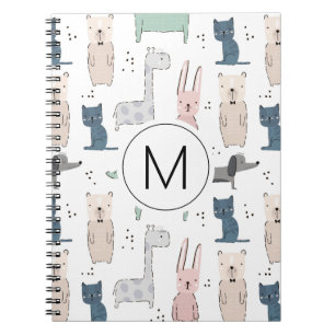 Carnet Cute Pastel Baby Motif animal
