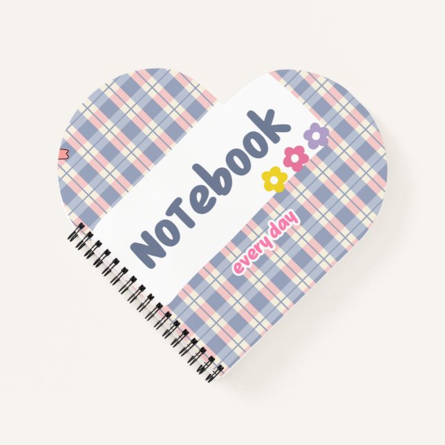 Carnet Cute Pastel Diary Notebook | Soft Aesthetic Journa (Devant)