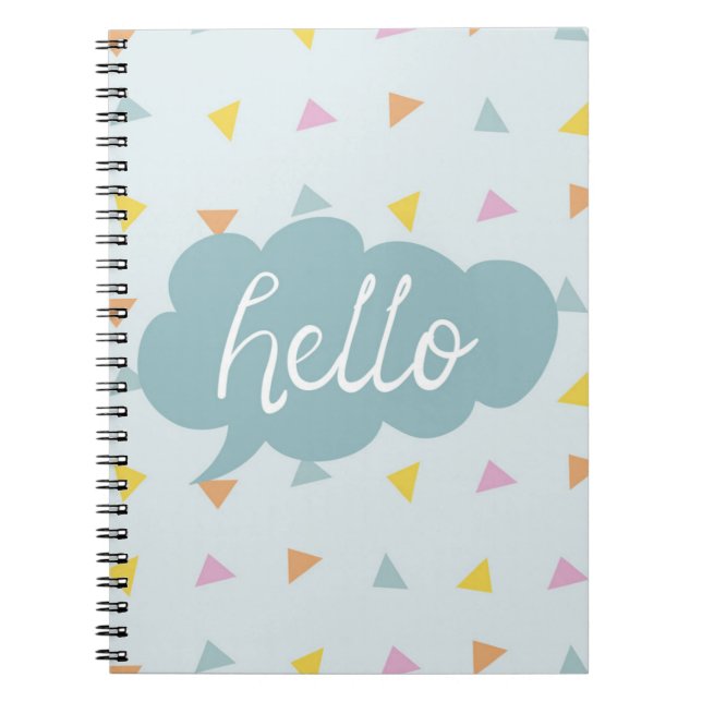Carnet Cute Pastel Hello (Devant)