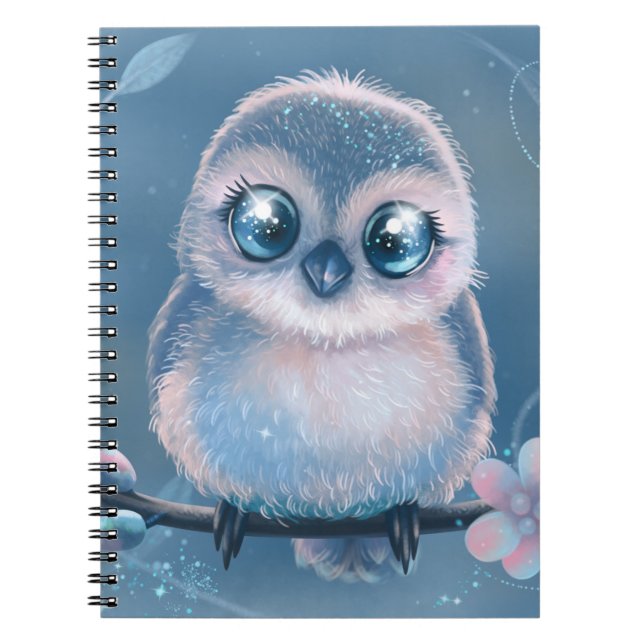 Carnet Cute Pastel Owl Art Notebook (Devant)