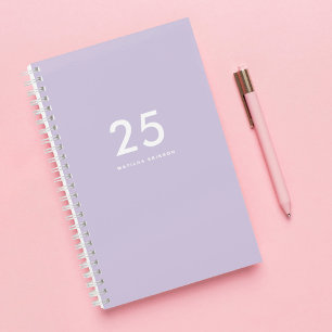 Carnet Cute Pastel Purple Nom École