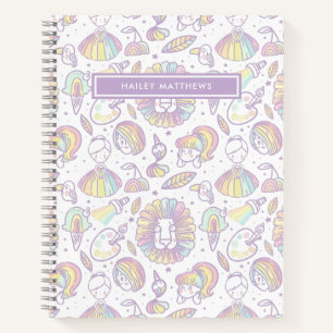 Carnet Cute Pastel Rainbow Girls Nom du Motif
