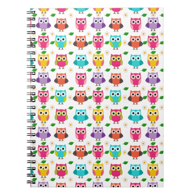 Carnet Cute Pink Owl Notebook (Devant)