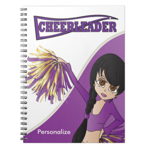 Carnet Cute Pom-pom girl Girl   Nom do-it-yourself   Pour