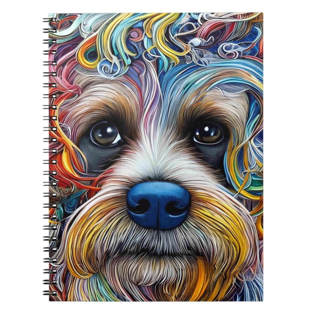 Carnet Cute Pop Art Terrier (Devant)