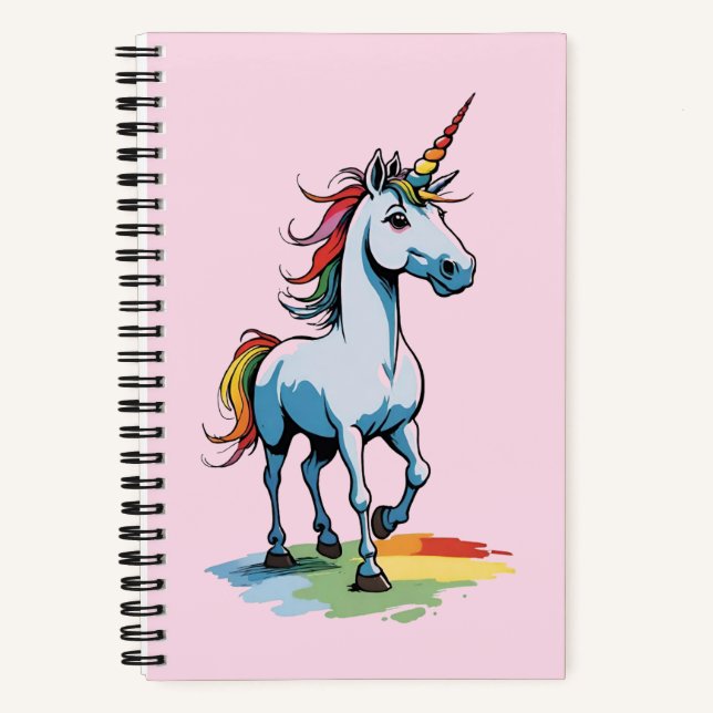 Carnet Cute Rainbow Unicorn (Recto)
