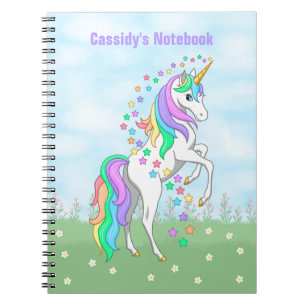 Carnet Cute Rainbow Unicorn Colorful