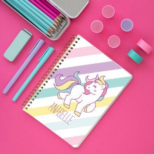 Carnet Cute Rainbow Unicorn fille