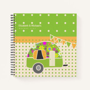 Carnet Cute Retro Campervan BUCKET LISTE Couples Personna