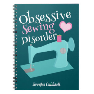 Carnet Cute Retro Machine à coudre Seamstress