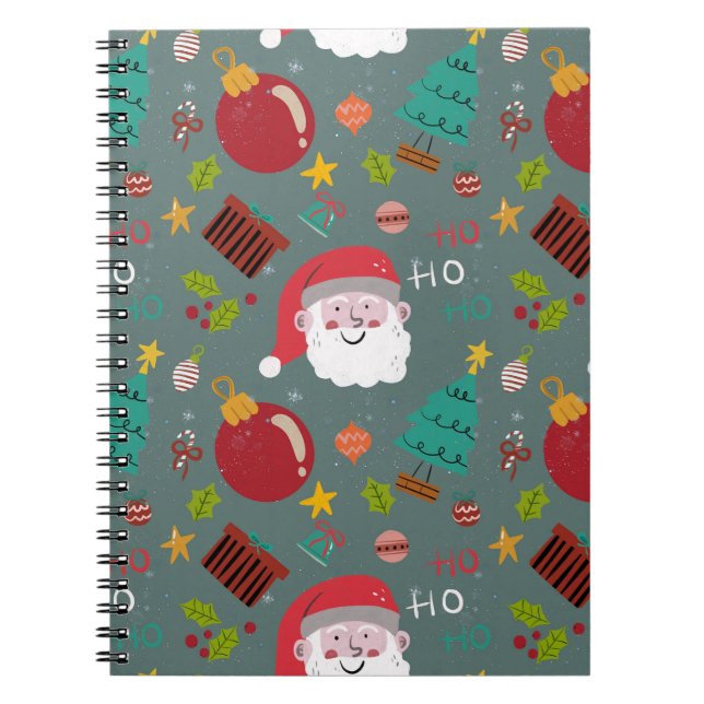 Carnet Cute Santa Christmas Notebook (Devant)