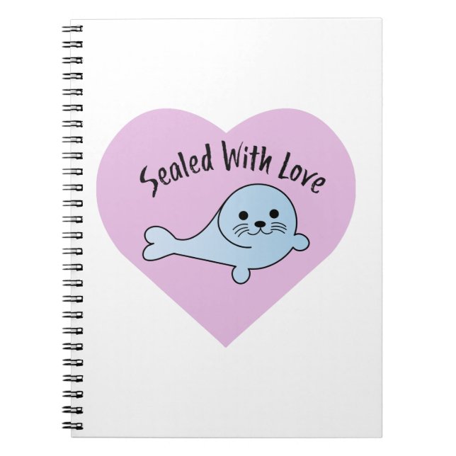 Carnet Cute scellée avec amour (Devant)