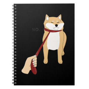 Carnet Cute shiba inu   Nope chien drôle design