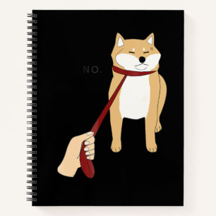 Carnet Cute shiba inu   Nope chien drôle design