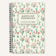 Cute Simple Botanique Rose Bleu Fleur Floral