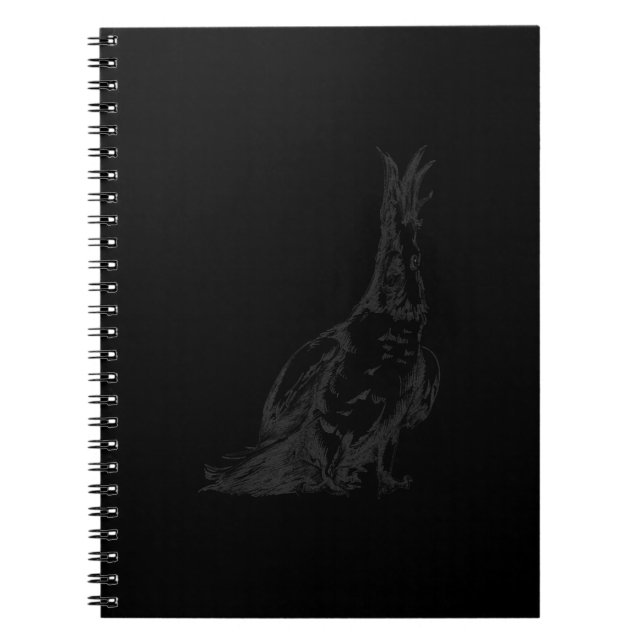 Carnet Cute Sketch Bird Tropical Jungle Macaw Parrot Cost (Devant)