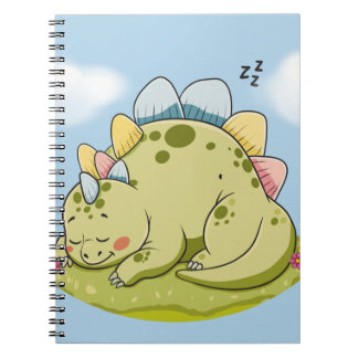 Carnet Cute Sleeping Baby Dinosaur Notebook