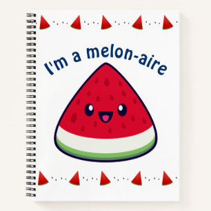Carnet Cute Smiling Kawaii Watermelon
