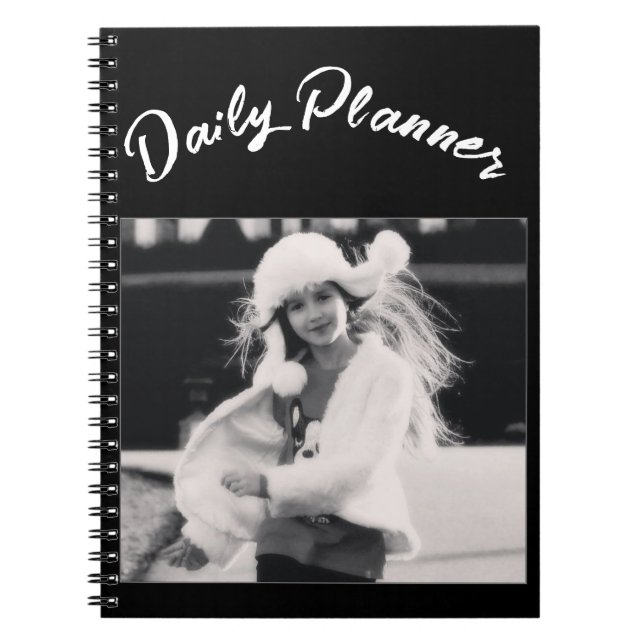 Carnet Cute, Stylish, Simple, Unique Photo Daily Planner (Devant)