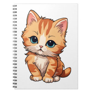 Carnet Cute tabby Chat