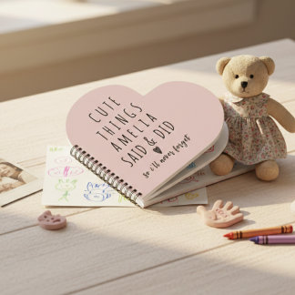 Carnet Cute Things My Kids Say Cherished Memories