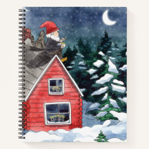 Cute Tomten Swedish Christmas Gnome Aquarelle