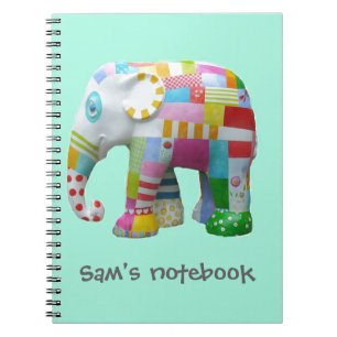Carnet Cute toy retro elephant whimsical colourful