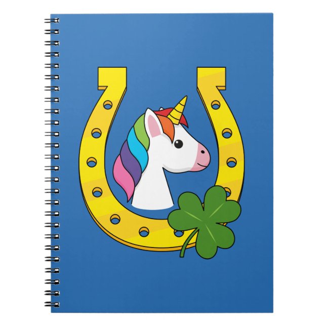 Carnet Cute Unicorn le jour de la Saint Patrick (Devant)