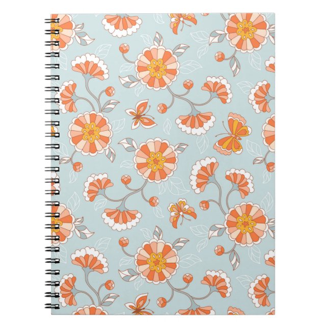 Carnet Cute Vintage  Papillon Motif (Devant)