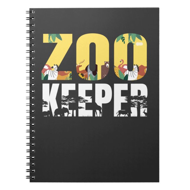 Carnet Cute Zookeeper Safari et Zoo Amoureux des animaux (Devant)