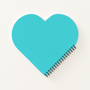 Carnet cyan bleu sphérique minimaliste personnalis