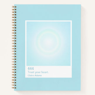 Carnet Cyan Blue Aura Swatch Angel Number Notebook