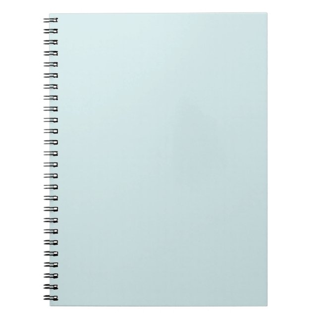 Carnet Cyan clair uni couleur unie (Devant)