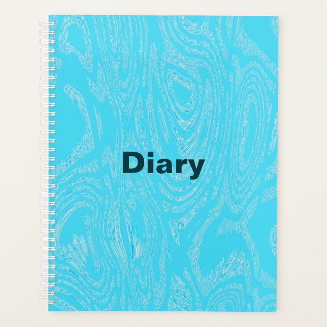 Carnet cyan de spirale glaciaire (Devant)