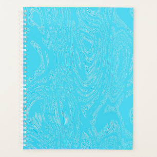 Carnet cyan de spirale glaciaire