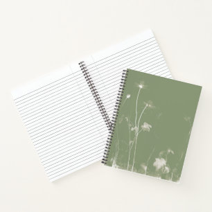 Carnet Cyanotype vert - Botanique Soleil Imprimer Papier