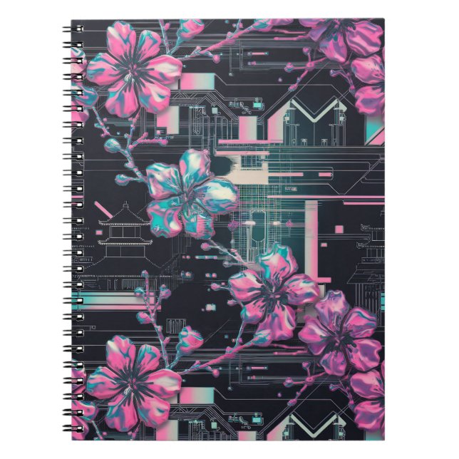 Carnet Cyber Sakura (Devant)