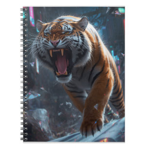 Carnet Cyber Tiger Rugissement Art Mural
