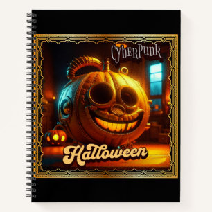 CARNET CYBERPUNK HALLOWEEN CITROUILLE